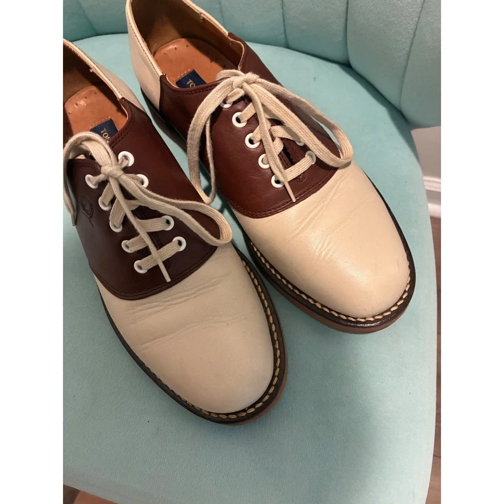 Vintage Tommy Hilfiger Saddle / Oxford Shoes 8 Brown Cream